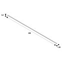 SLV GRAZIA 10 Kunststoffabdeckung flache Ausf�hrung, 200cm, milchig