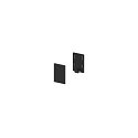 GRAZIA 10 Endkappe f�r GRAZIA Aufbauprofil standard, 2 Stk., hohe Ausf�hrung, schwarz