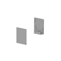 GRAZIA 20 Endkappe f�r GRAZIA Aufbauprofil standard, 2 Stk., hohe Ausf�hrung, alu