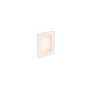 Premium LED Wall recessed luminaire FRAME BASIC HV, 3.1W 2700K 140lm, white