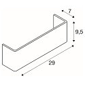 SLV MANA Leuchtenschirm, Breite 29cm, Aluminium wei�