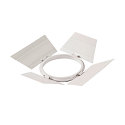 Zubeh�r f�r SUPROS -  Blendklappen / Torblenden, 15.5 x 15.5cm, Stahl, Wei�