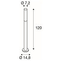SLV APONI LED Outdoor Standleuchte, anthrazit, h�he 120cm