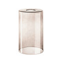 Glas-Schirm FENDA, Zylindrisch / Lang, � 12.5cm / H�he 20cm, Rauchglas