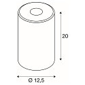 FENDA Glas-Schirm, �12.5cm / H�he 20cm