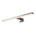 DORISA LED Spiegelleuchte, lang, chrom