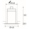 TRITON MINI LED Deckeneinbauleuchte, wei�