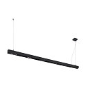 Premium-LED Pendelleuchte Q-LINE PD, 200cm, f�r BAP, 85W, TRIAC dimmbar, Schwarz, 3000K 4200lm