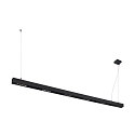 Premium-LED Pendelleuchte Q-LINE PD, 200cm, f�r BAP, 85W, TRIAC dimmbar, Schwarz, 4000K 4600lm
