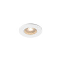 KAMUELA ECO Brandschutz LED Deckeneinbauleuchte, IP65/20, IK02, � 8.8cm, 6.5W 3000K 400lm 38�, dimmbar, Wei�