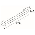SLV LONG GRILL LED Wand- und Deckenleuchten, 3000K, schwarz