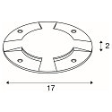 SLV Abdeckung f�r Bodenleuchte BIG PLOT, mit 4 Licht-Ausl�ssen, Edelstahl 316