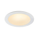 SLV LED Einbauleuchte AKALO D83 DL, 9W 3000/4200/5700K 800-880lm 90�, wei�