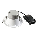 SLV LED Einbauleuchte AKALO D83 DL, 9W 3000/4200/5700K 800-880lm 90�, wei�