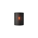 SLV Textil-Schirm f�r Wandleuchte FENDA BASE (starr), Halbrund, � 23cm / H�he 30.5cm, Schwarz / Kupfer