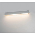 SLV LED Wandleuchte / Spiegelleuchte L-LINE 60, 10W 3000K 820lm 120�, IP44, Silber eloxiert