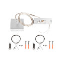Zubeh�r f�r TEC KALU Deckenleuchten - Abh�ngeset, 8.5 x 8.5cm, 230V AC / 16A, 150cm, bei Montage k�rzbar, wei�
