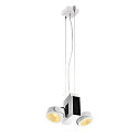 SLV Zubeh�r f�r TEC KALU Deckenleuchten - Abh�ngeset, 8.5 x 8.5cm, 230V AC / 16A, 150cm, bei Montage k�rzbar, wei�
