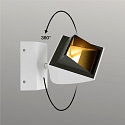 LED Wandleuchte MERADO FLOOD WL, TRIAC dimmbar, dreh- und schwenkbar, 40W 115�, 3000K 3000lm, Wei�