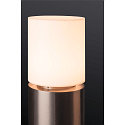 SLV Pollerleuchte ROX ACRYL, IP65 IK02, zylindrisch, E27 max. 20W, Edelstahl 304 / Diffusor opalwei�, offenes Kabel, 90cm
