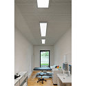 SLV LED Deckenleuchte PANEL f�r BAP, 120 x 30cm, UGR , 45W 4000K 3400lm 90�, silbergrau