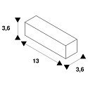  EUTRAC Mitteleinspeiser f�r 3-Phasen HV-Schiene, wei�