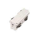 Straight coupler electrically for 3-Phase High voltage Track, white