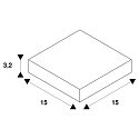 EUTRAC L-Verbinder f�r 3-Phasen HV-Schiene, Erde au�en, wei�