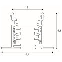  EUTRAC 3-Phase Recessed track 3m, white