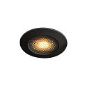 SLV Outdoor Ceiling recessed luminaire VARU QPAR51 DL, GU10, Mounting � 7.5cm, IP20/65, black
