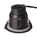 SLV Outdoor Ceiling recessed luminaire VARU QPAR51 DL, GU10, Mounting � 7.5cm, IP20/65, black