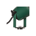 SLV Outdoor Aufbau- / Erdspie�-Strahler BIG NAUTILUS, IP65 IK06, GU10 QPAR51, neigbar, mit Steckerkabel, gr�n