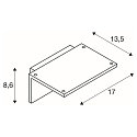 SLV LED Outdoor Wall luminaire ANGOLUX S WL, IP44, 9.8W 3000K 560lm 100�, with IR sensor, anthracite