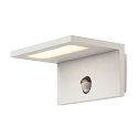 LED Outdoor Wandleuchte ANGOLUX S WL, IP44, 9.8W 3000K 560lm 100�, mit IR-Sensor, Wei�