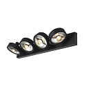 SLV Wand- und Deckenleuchte KALU CW QUAD QPAR111, 4x GU10 max. 75W, kardanisch, schwarz