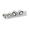 SLV Wand- und Deckenleuchte KALU CW QUAD QPAR111, 4x GU10 max. 75W, kardanisch, wei�