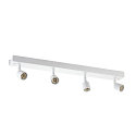 SLV Wand- und Deckenleuchte PURI CW, Quad, 4x GU10 QPAR51, mit Dekoringen, Wei�