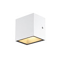 SLV LED Au�enwandleuchte SITRA S WL UP/DOWN, IP65 IK05, 11W 3000/4000K (CCT Switch) 1100/1270lm 2x105�, schaltbar, wei�