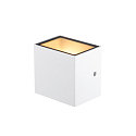 SLV LED Au�enwandleuchte SITRA S WL UP/DOWN, IP65 IK05, 11W 3000/4000K (CCT Switch) 1100/1270lm 2x105�, schaltbar, wei�