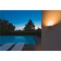 SLV Outdoor LED Wandleuchte PEMA� WL, IP54 IK05, gerade, flach, 7.7W 3000K 640lm 110�, schaltbar, wei�