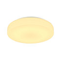 SLV LED Wand- und Deckenleuchte LIPSY� 40 DRUM, IP44 IK02, zylindrisch, � 35cm, 17.5W 3000/4000K 2300lm, wei�