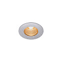 SLV Outdoor LED Einbau-Downlight PATTA-I ROUND DTW, IP65 IK02, 7.3W 1800-3000K 440lm, CRi 97, Dim-to-Warm, starr, Alu geb�rstet