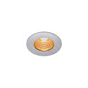 SLV Outdoor LED Einbau-Downlight PATTA-I ROUND DTW, IP65 IK02, 7.3W 1800-3000K 440lm, CRi 97, Dim-to-Warm, starr, Alu geb�rstet