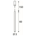 SLV Premium-LED Pendelleuchte HELIA 30 PD, 10W 3000K 550lm 40�, TRIAC dimmbar, Soft Gold