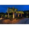 SLV Outdoor LED Erdspie�-Leuchte LED SPIKE, IP55 IK06, 6W 3000K 400lm 40�, mit IP-Steckerkabel, neigbar, rostfarben