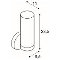 SLV Wandleuchte WL 105 Badleuchte/Spiegelleuchte, Doppelglas, 1x E14, IP44, chrom