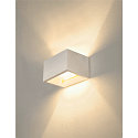 SLV Wandleuchte PLASTRA QT-DE12 WL Gipsleuchte, R7s 118mm, wei�
