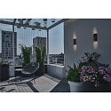SLV LED Outdoor Wandleuchte VILUA UP/DOWN, IP54, 16W 3000K 810lm 2x100�, Anthrazit
