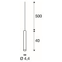SLV Pendelleuchte FITU PD, 500cm Pendel, E27 max. 60W, Alu geb�rstet