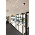 SLV LED Deckeneinbauleuchte HORN MAGNA, 7.7W 3000K,, 400lm 25�, Schwarz / Gold